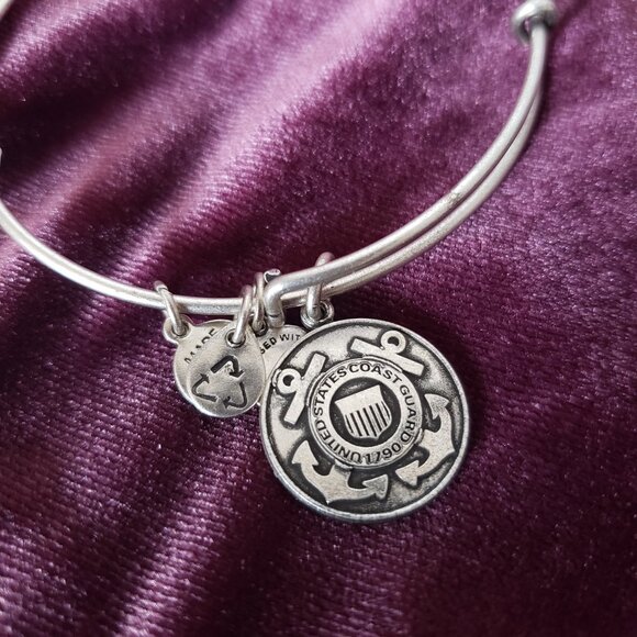 New Alex and Ani United States Coast Guard Adjustable Bangle Energy Positive 249 - Picture 2 of 4